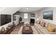 Cozy living room featuring neutral tones, fireplace, and recessed lighting at 3671 Satellite Blvd, Ellenwood, GA 30294