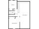 Upstairs floor plan featuring one bedroom, a primary bedroom and a bath at 3756 Brookwood Blvd, Rex, GA 30273