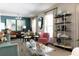 Bright living room featuring stylish furniture, large windows, and modern decor at 4323 E Durham Cir, Stone Mountain, GA 30083