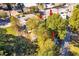 An aerial view shows a home on a street with surrounding trees and cars at 1644 Lakewood Se Ave, Atlanta, GA 30315