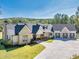 Beautiful aerial shot of the house and landscape at 441 Pumpkinvine Rd, Acworth, GA 30101