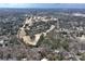 The aerial view of the property highlights its proximity to a golf course and surrounding neighborhood at 3776 Powers Ferry Nw Rd, Atlanta, GA 30342