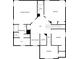 Floor plan showcasing bedrooms, bathrooms and laundry on the upper level at 412 Pine Log Ct, Canton, GA 30115