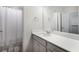 Cozy bathroom with a shower featuring modern fixtures and finishes at 319 Hayden Cir, Woodstock, GA 30189