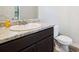 Bathroom vanity with granite countertops and under-mount sink at 382 Daffodil Dr, Temple, GA 30179