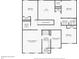 Detailed second floor plan highlighting the bedrooms, closets, bathrooms, and laundry room at 382 Daffodil Dr, Temple, GA 30179