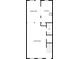 Main floor floorplan featuring living room, dining area and kitchen at 165 N River Dr # G, Atlanta, GA 30350