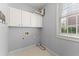 Functional laundry room with white cabinets and ample space for laundry tasks at 3070 Corsair Curv, Cumming, GA 30040