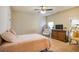 Bedroom featuring stylish hanging chairs, soft lighting, and calming decor at 7347 Moss Stone Dr, Conyers, GA 30094