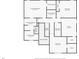 Detailed floor plan of the house showcasing bedroom, bathroom, and laundry room dimensions at 183 Gatlin Run, Dallas, GA 30157