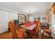 Traditional dining room featuring hardwood floors, a chandelier, and classic decor at 1198 Seminary Dr, Marietta, GA 30064
