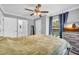 Inviting bedroom with a comfortable bed, modern decor, and a mounted flat screen tv at 3351 Phillip Cir, Decatur, GA 30032