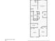 Second floor plan displaying the bedrooms, bathrooms, laundry room, and closet locations at 456 Millsap Way, Marietta, GA 30060