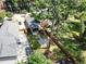 Aerial view of fenced backyard with patio and a fire pit at 1052 Donnelly Sw Ave, Atlanta, GA 30310