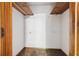 Empty closet with wood trim and shelving space at 3252 Westbrook Trce, Lawrenceville, GA 30044