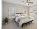 Bright bedroom features two windows, neutral decor, ceiling fan, and plant for a peaceful retreat at 3332 Old Concord Se Rd, Smyrna, GA 30082