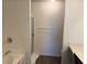 Bright bathroom featuring a sink, vanity, and enclosed shower stall with modern fixtures at 3191 Creston Park Ct, Duluth, GA 30096