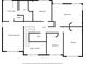 Detailed second-floor layout with primary bedroom, multiple bedrooms, baths, and hall at 1039 Ashfern Walk, Woodstock, GA 30189
