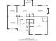 Detailed floor plan of a home, showing room dimensions and layout at 1039 Ashfern Walk, Woodstock, GA 30189