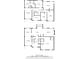 Two-story layout featuring bedrooms, kitchen, living, dining, and Gathering rooms at 1039 Ashfern Walk, Woodstock, GA 30189