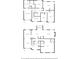 Two-story layout featuring bedrooms, kitchen, living, dining, and Gathering rooms at 1039 Ashfern Walk, Woodstock, GA 30189