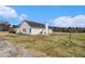 A spacious backyard with a well-maintained lawn, patio seating, and a view of the surrounding landscape, perfect for outdoor enjoyment at 340 Nail Rd, Mcdonough, GA 30253