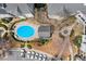 Aerial view of the community pool and fountain at 4100 Paces Se Walk # 2205, Atlanta, GA 30339