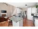 Open floor plan with a view from the kitchen to the living room at 5383 Fawn Meadow Ln, Powder Springs, GA 30127
