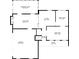 Detailed floor plan showcasing the layout of the first floor, including the living room, kitchen, and garage at 1438 Ridgeland Sw Ct, Lilburn, GA 30047