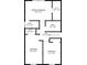 Second floor blueprint highlighting bedroom sizes, including walk-in closets and bathroom locations at 1438 Ridgeland Sw Ct, Lilburn, GA 30047