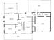 Detailed floor plan showcasing the layout of the first floor with kitchen and dining areas at 5500 Georgetown Sw Trce, Lilburn, GA 30047