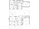 Combined floor plans showing both levels of the house layout at 5500 Georgetown Sw Trce, Lilburn, GA 30047