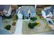 Aerial view of a landscaped property with a well-maintained lawn and mature trees at 1185 Whitehawk Trl, Lawrenceville, GA 30043