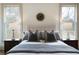 Elegant main bedroom offers plush bedding, decorative pillows, and bedside tables at 111 Carter Ln, Canton, GA 30115