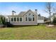 Stunning rear home view featuring large windows, a covered porch, and a spacious backyard at 111 Carter Ln, Canton, GA 30115