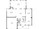 Detailed first floor plan showcases the layout, including the living room, kitchen, dining area, and garage at 1915 Turtle Creek Way, Lawrenceville, GA 30043
