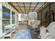 Inviting covered patio with comfortable seating and views of the yard at 918 Fox Hollow Way, Marietta, GA 30068
