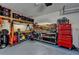 Spacious garage workshop, offering ample storage, work space, and organization at 2030 Habersham Trce, Cumming, GA 30041