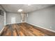 Finished basement area with new flooring, recessed lights, and neutral paint at 2870 Carla Nw Dr, Kennesaw, GA 30144