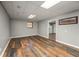 Finished basement with recessed lighting, new flooring and neutral paint at 2870 Carla Nw Dr, Kennesaw, GA 30144
