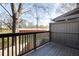 Lovely back deck features wooden flooring and railing with a view at 380 Grant Se Cir # 306, Atlanta, GA 30315