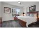 Comfortable bedroom with large window overlooking the city and modern decor at 1101 Juniper Ne St # 519, Atlanta, GA 30309