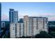 Modern high-rise building with many windows and balconies offering stunning city views at 1101 Juniper Ne St # 519, Atlanta, GA 30309