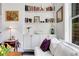 A cozy living room showcases built-in shelving and a modern decor at 1101 Juniper Ne St # 519, Atlanta, GA 30309