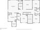 Second floor layout with bedrooms, bathrooms, and flex room at 2536 Kachina Trl, Dacula, GA 30019