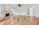 Expansive living room with wood floors, fireplace and an open layout at 2536 Kachina Trl, Dacula, GA 30019