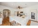 Bright, updated kitchen with stainless appliances, marble counters and eat-in island at 2630 Orchard Knob Se, Atlanta, GA 30339