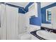 Bathroom featuring tub and shower combination, toilet, and vanity at 3136 Taffy Ln, Snellville, GA 30039