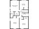 Detailed second floor plan featuring bedrooms and bathrooms at 4453 Abingdon Dr, Stone Mountain, GA 30083