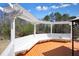 Outdoor deck area showcases a bright white pergola offering shaded seating on a sunny day at 1090 Compton Way, Suwanee, GA 30024